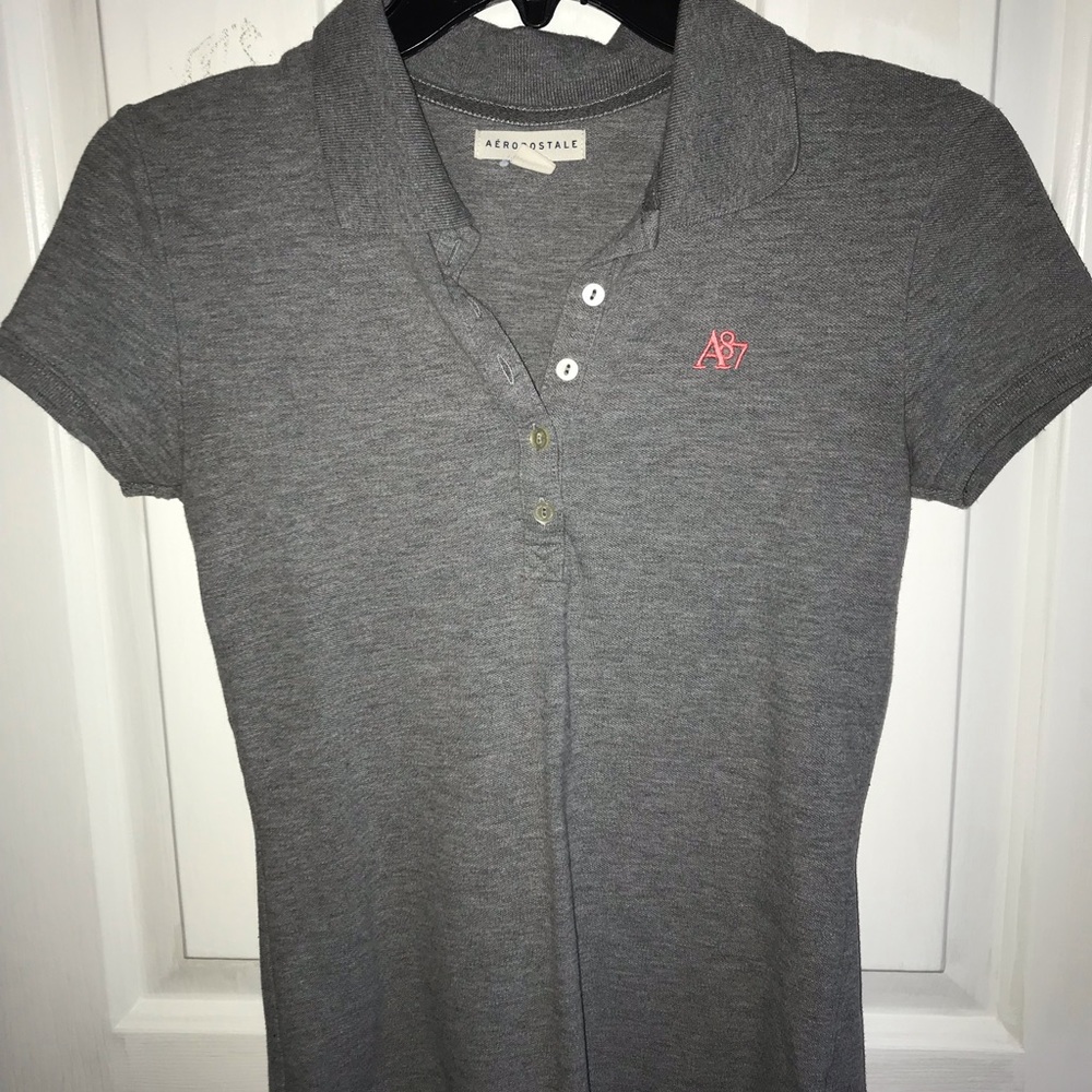 Women’s grey Aeropostale polo , small